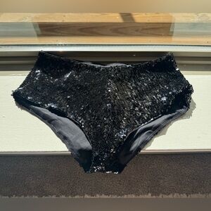 KHY Black Sequin Shorts